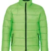2786 Unisex Venture Supersoft Padded Jacket In Lime And Black