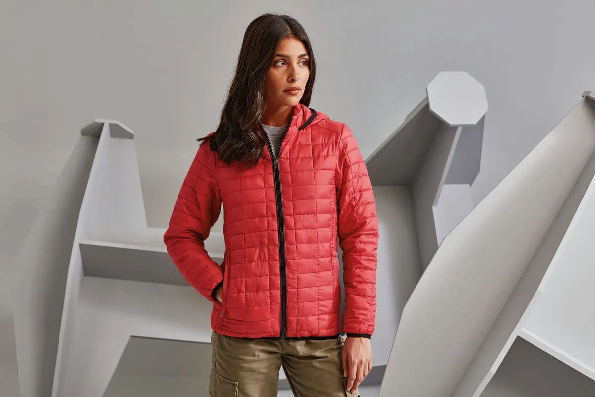2786 Womens Honeycomb Hooded Jacket