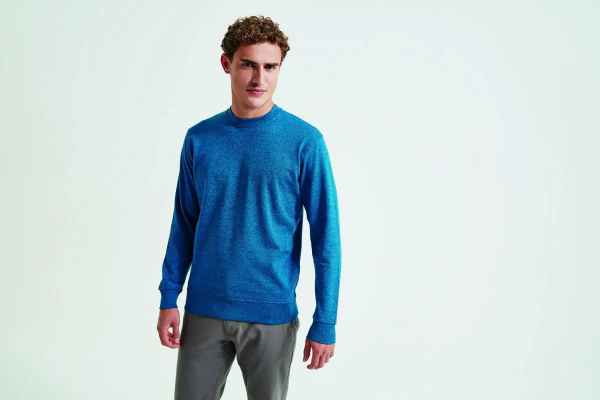 Asquith & Fox Mens Twisted Yarn Sweatshirt
