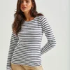 Asquith & Fox Womens Marinière Coastal Long Sleeve Tee