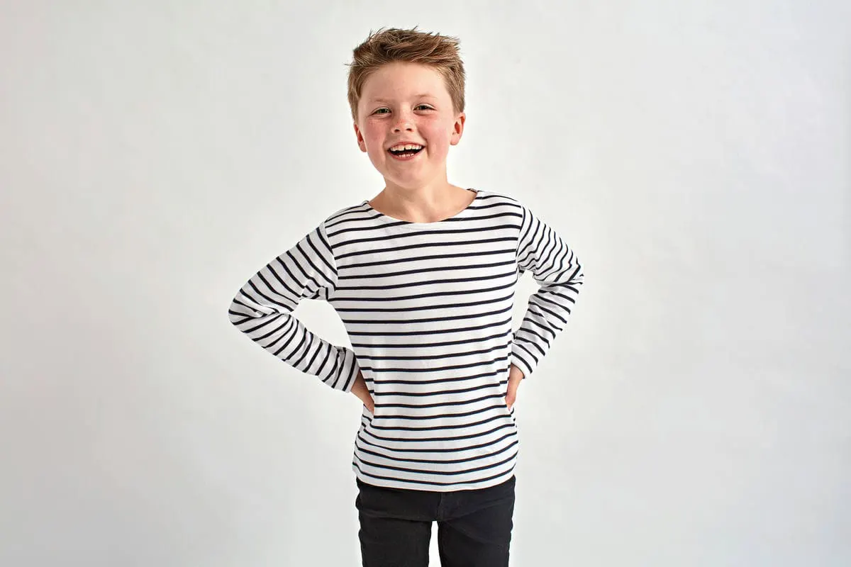 Asquith & Fox Kids Marinière Coastal Long Sleeve Tee