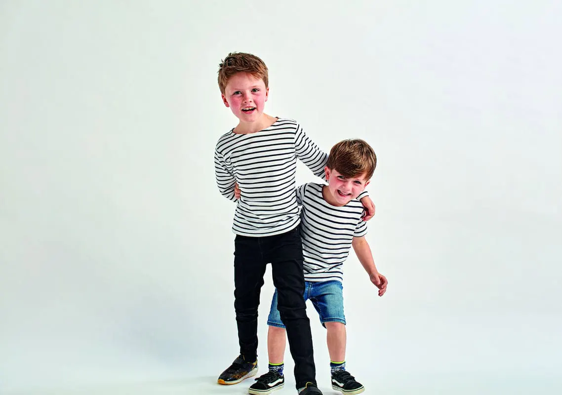 Asquith & Fox Kids Marinière Coastal Short Sleeve Tee