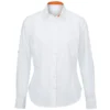Last Chance To Buy Womens White Roll Up Sleeve Shirt Nf521W