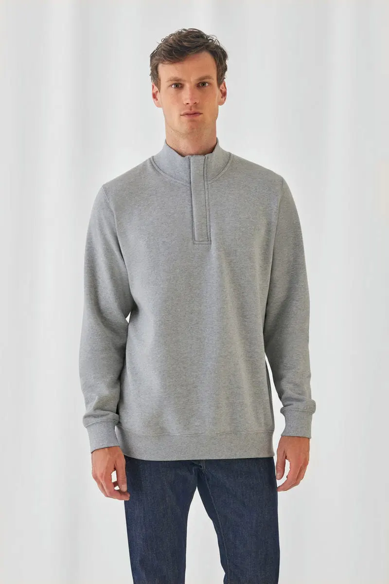 B&C Collection Unisex Id.004 ¼ Zip Sweatshirt
