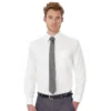 B&C Collection Mens Oxford Long Sleeve And Men