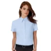 B&C Collection Oxford Short Sleeve And Women
