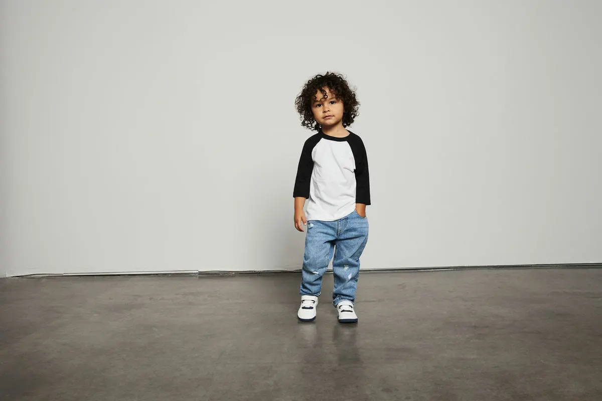 Bella Canvas Unisex Toddler ¾ Sleeve Baseball Tee
