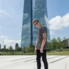 Build Your Brand Mens Stripe Tee