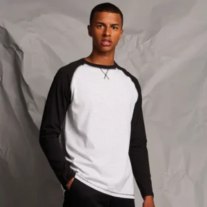 Front Row Mens Long Sleeved Baseball Tee