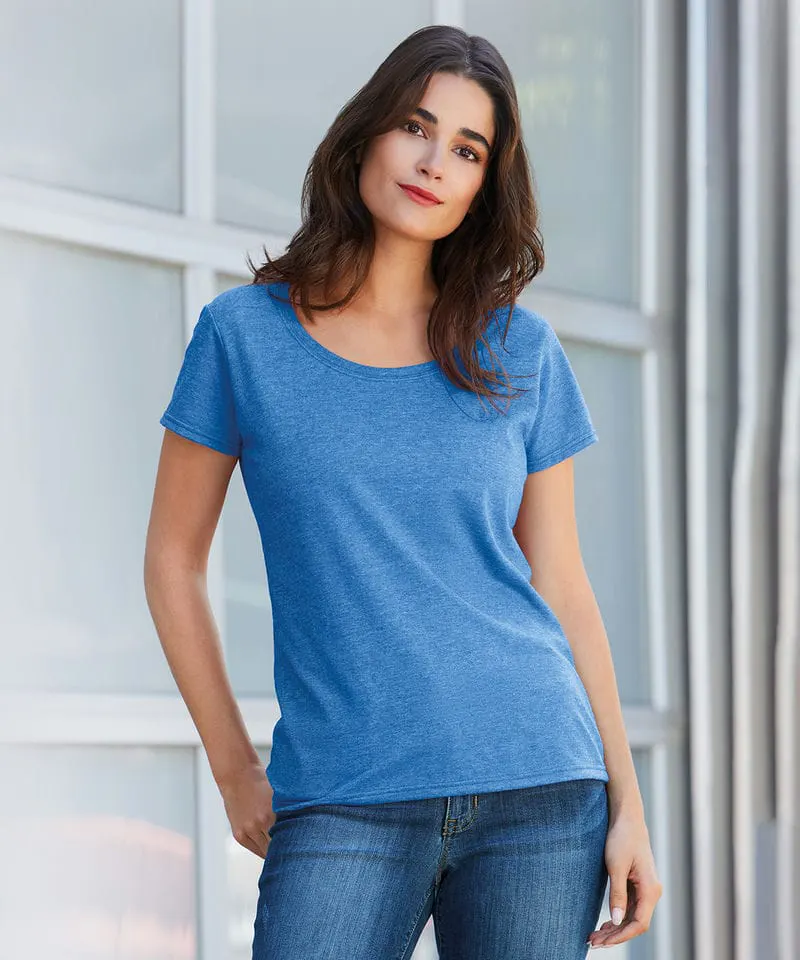 Gildan Softstyle Womens Deep Scoop T Shirt