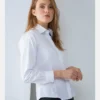 Henbury Womens Long Sleeve Lightweight Oxford