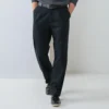 Henbury Mens Teflon Coated Double Pleated Chino Trousers