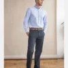 Henbury Mens Teflon Coated Flat Front Chino