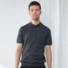 Henbury Mens Knitted Short Sleeve Top