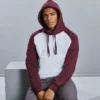 Russell Europe Mens Authentic Hooded Baseball Sweatshirt