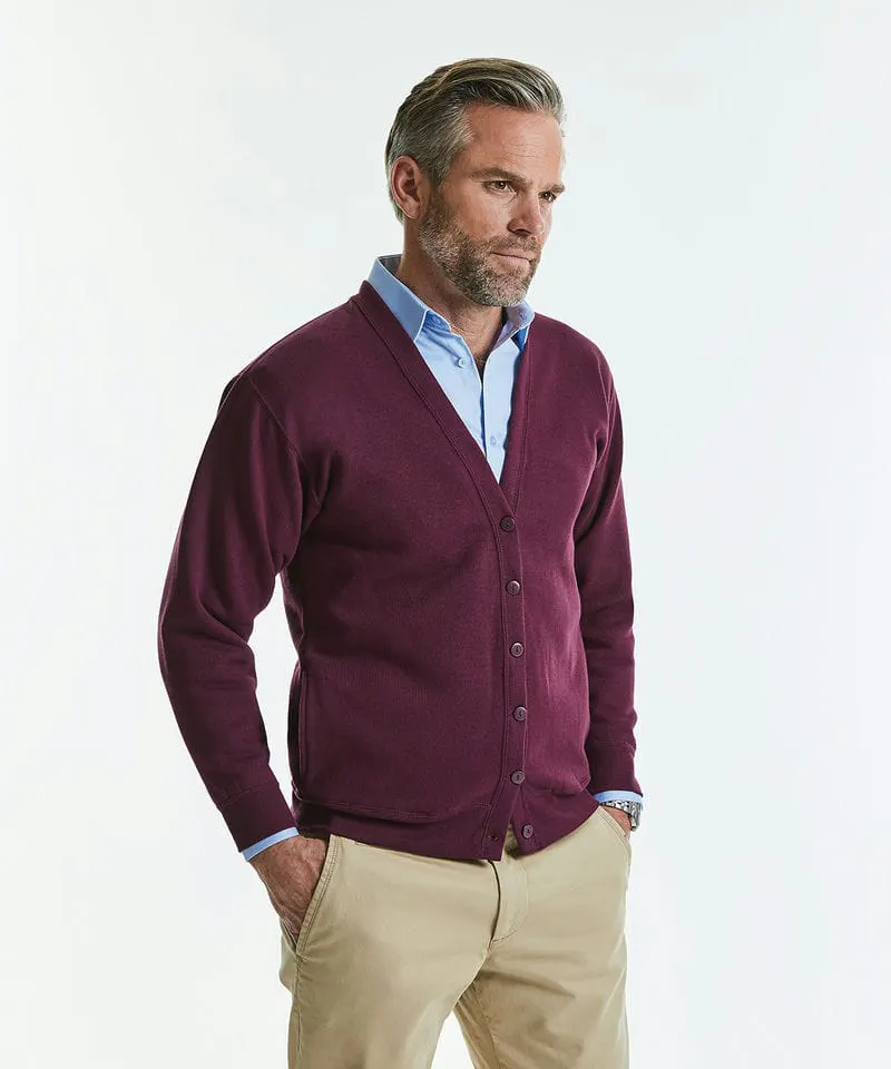 Russell Europe Mens Fleece Cardigan