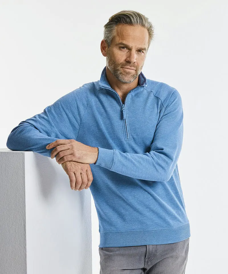 Russell Europe Mens Hd ¼ Zip Sweatshirt