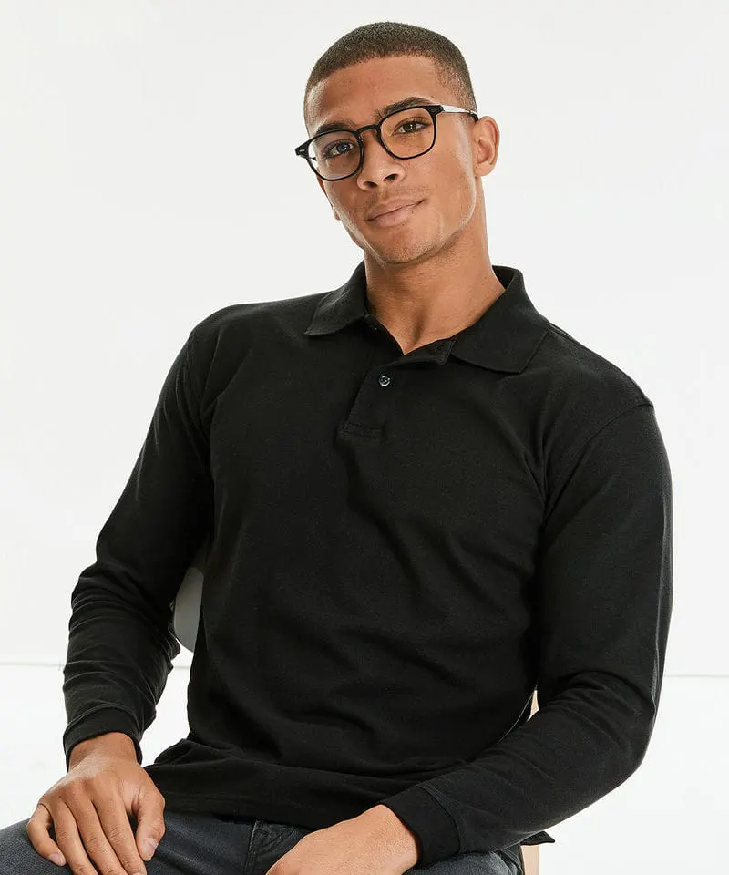 Russell Europe Unisex Long Sleeve Classic Cotton Polo