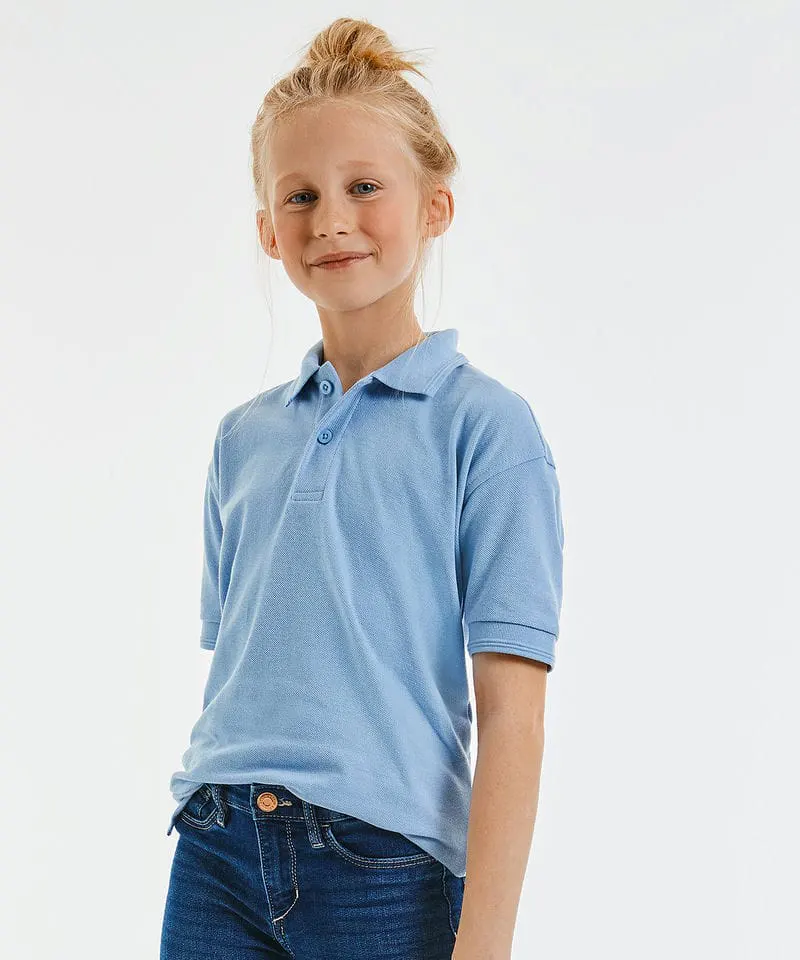 Russell Europe Unisex Kids Hard Wearing Polo Shirt