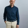 Russell Europe Mens Long Sleeve Classic Twill Shirt