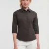Russell Collection Womens ¾ Sleeve Easycare Fitted Shirt