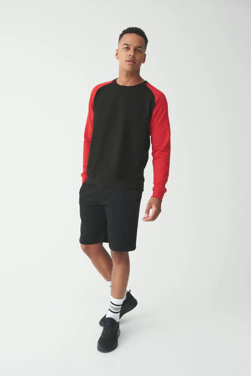 Awdis Just Hoods Mens Baseball Sweatshirt
