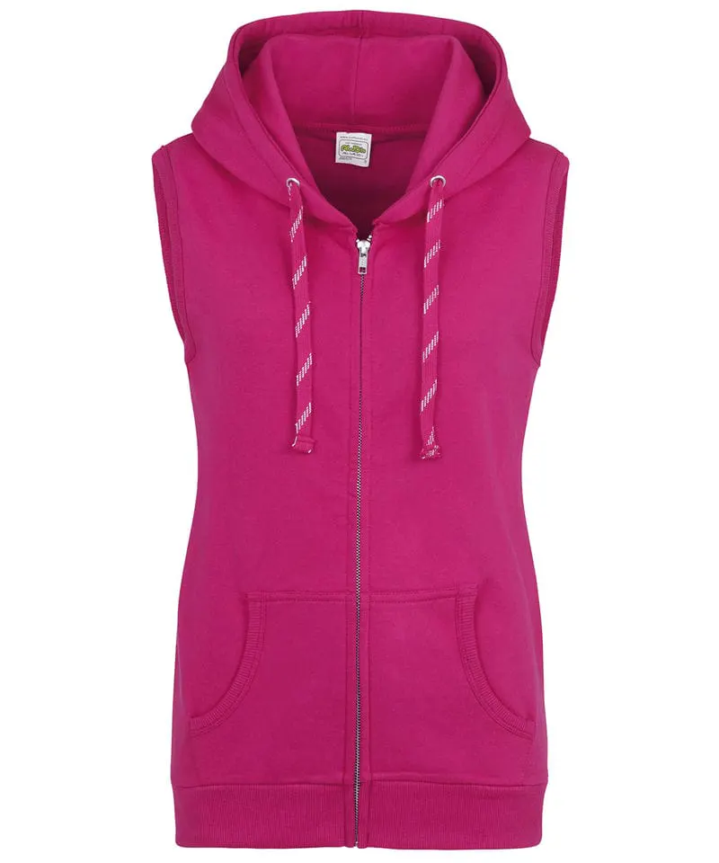 Awdis Just Hoods Womens Sleeveless Zoodie
