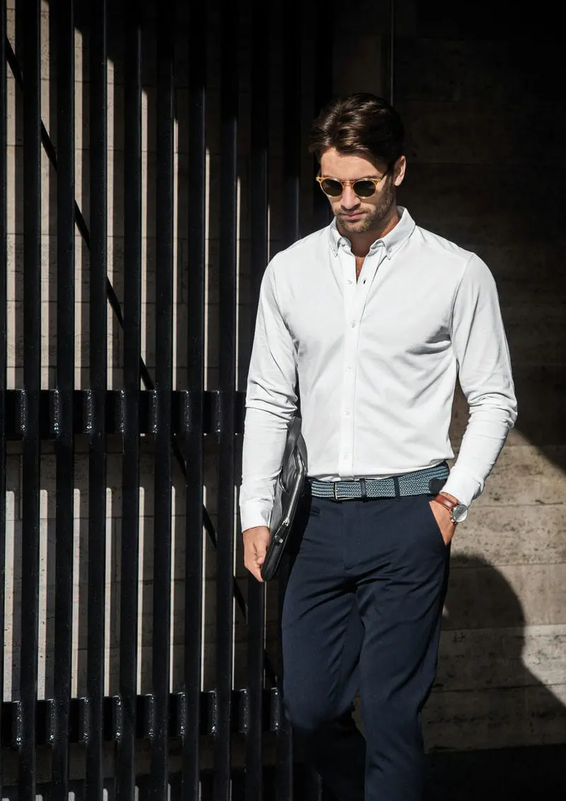 Nimbus Mens Kingston Stretch Deluxe Pique Shirt