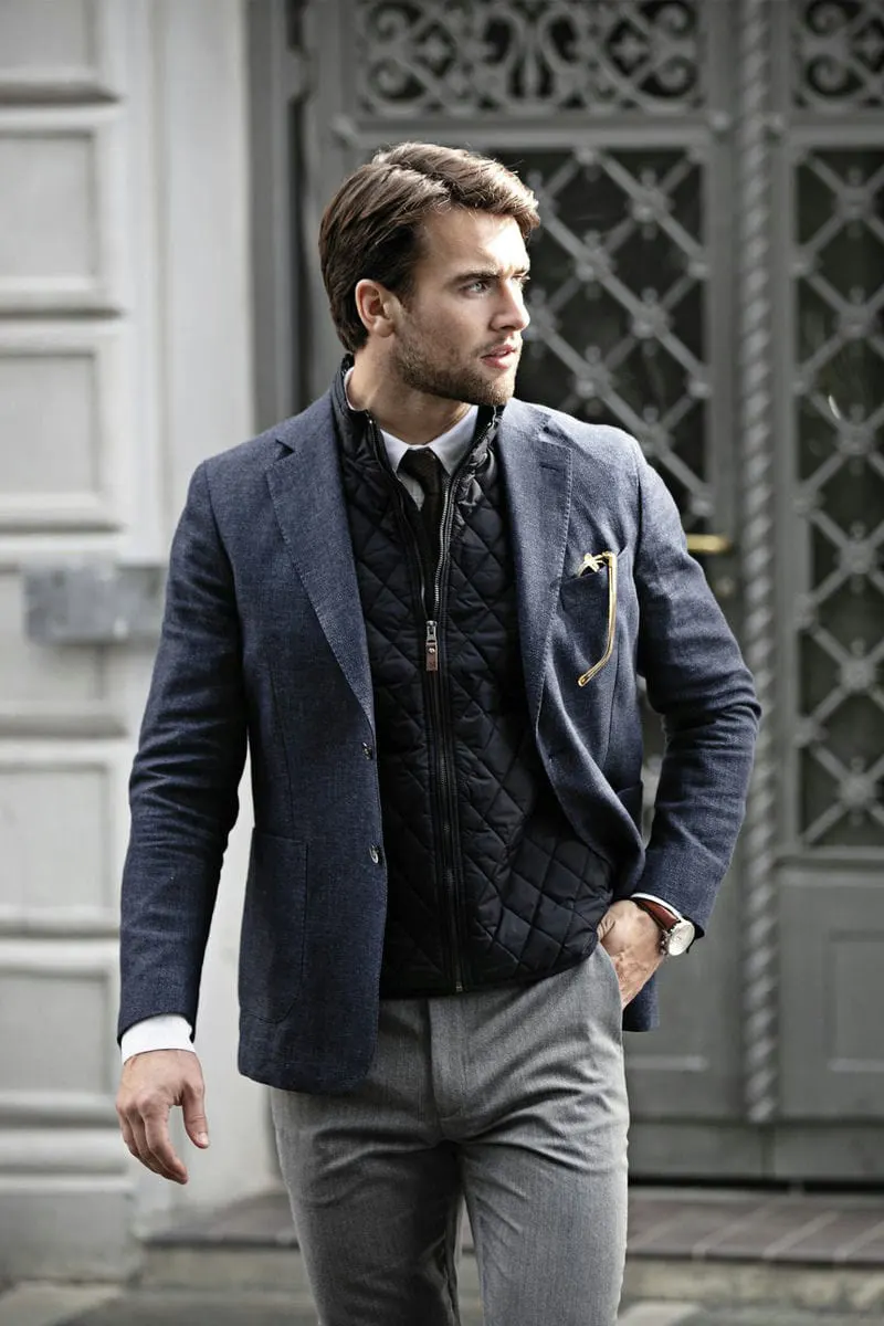 Nimbus Mens Camden Diamond Quilted Gilet