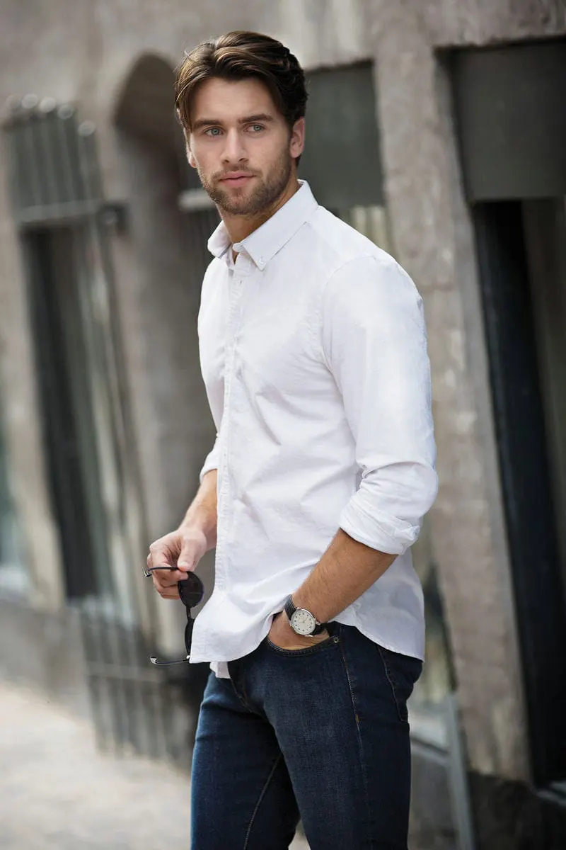 Nimbus Mens Rochester Slim Fit Classic Oxford Shirt