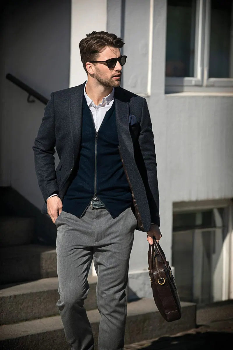 Nimbus Mens Phoenix Luxurious Merino Blend Cardigan