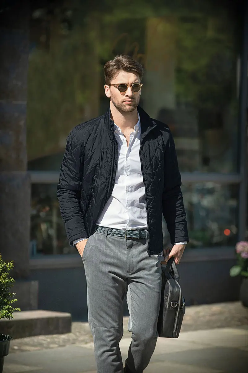 Nimbus Mens Henderson Stylish Diamond Quilted Jacket