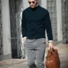 Nimbus Mens Chester Dressed Merino Blend Roll Neck