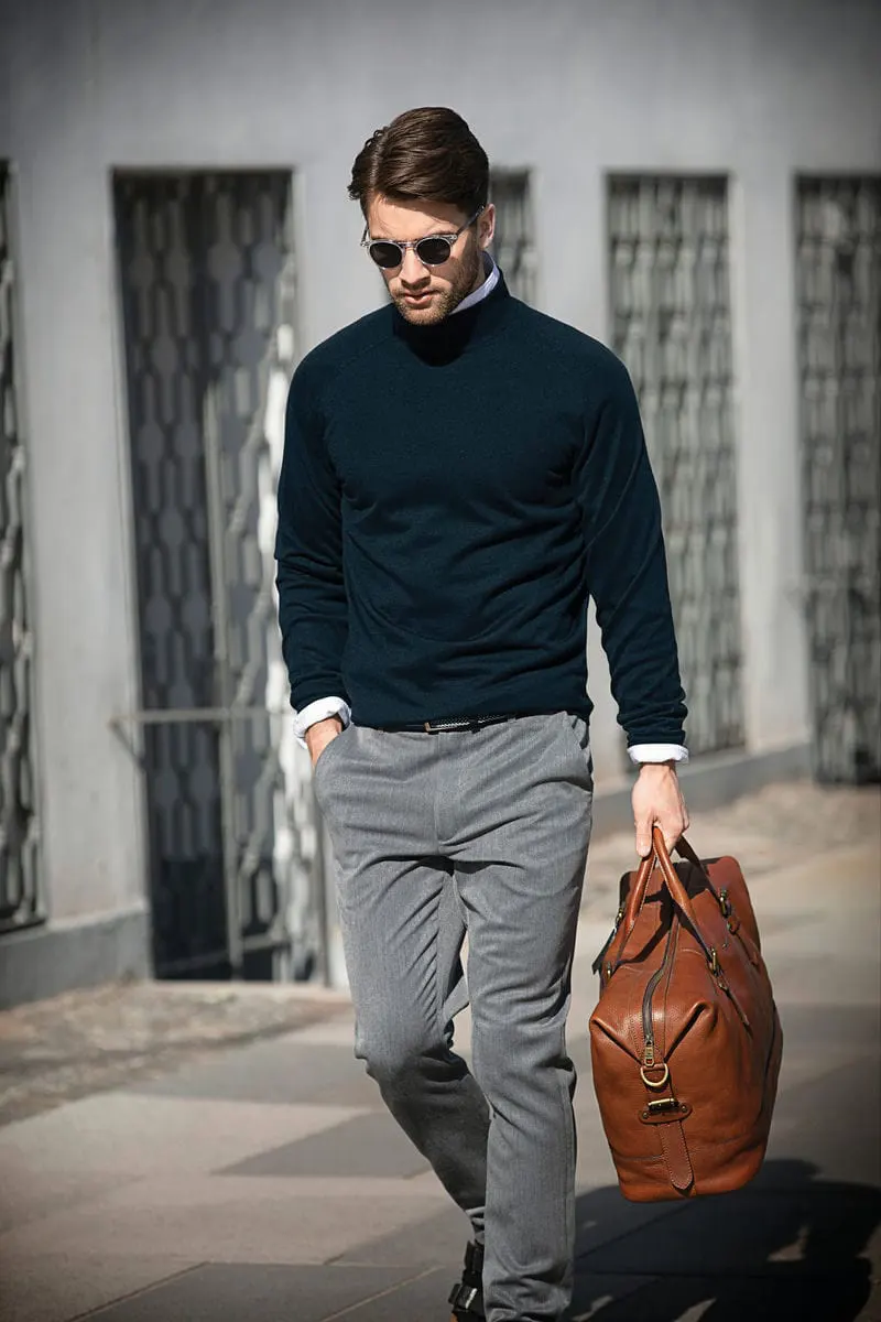 Nimbus Mens Chester Dressed Merino Blend Roll Neck