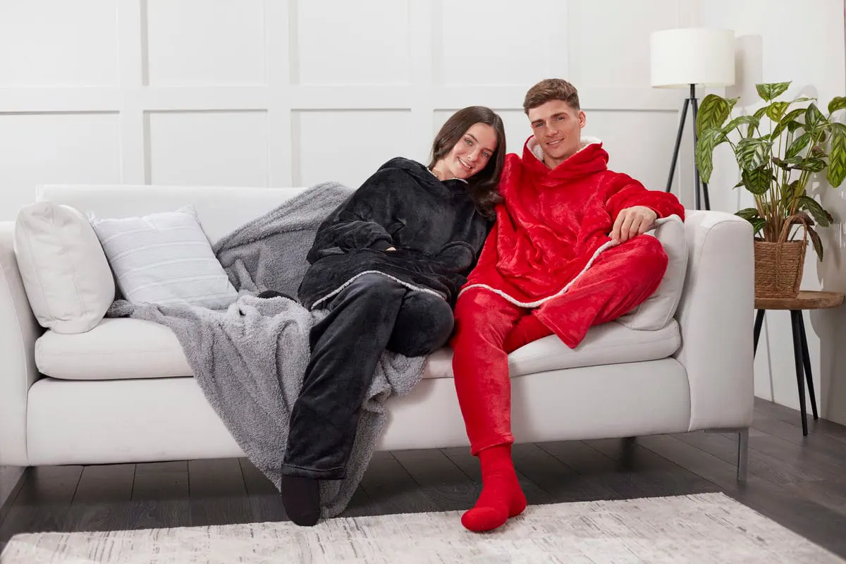 Ribbon Unisex The Ribbon Oversized Cosy Reversible Sherpa Hoodie