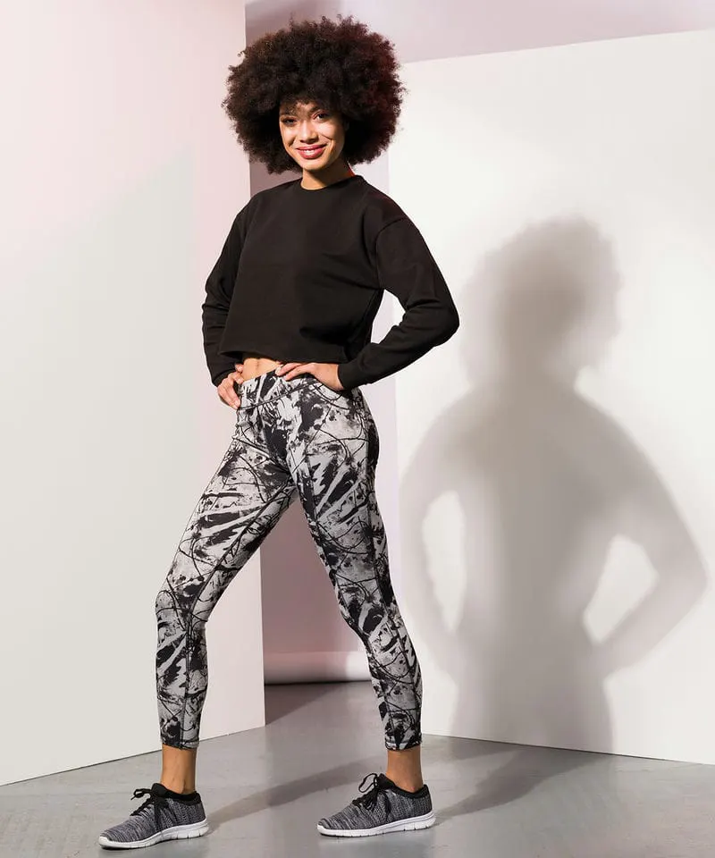 Sf Womens Reversible Work Out Leggings