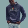 Fruit Of The Loom Vintage Collection Mens Vintage Hooded Sweatshirt Large Logo Print