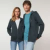 Stanley And Stella Mens Cultivator Unisex Iconic Zip Thru Hoodie Sweatshirt Stsm566