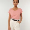 Stanley And Stella Womens Rounders Slub Rolled Sleeve Slub T Shirt Sttw112
