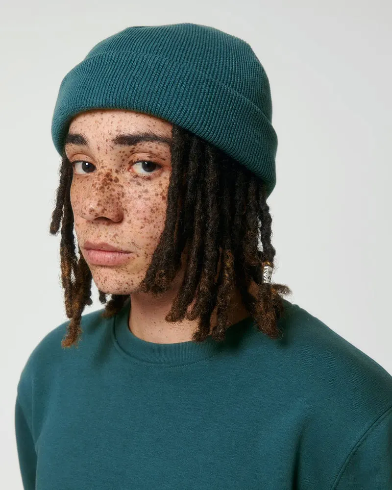 Stanley And Stella Rib Beanie In Fit Stau772