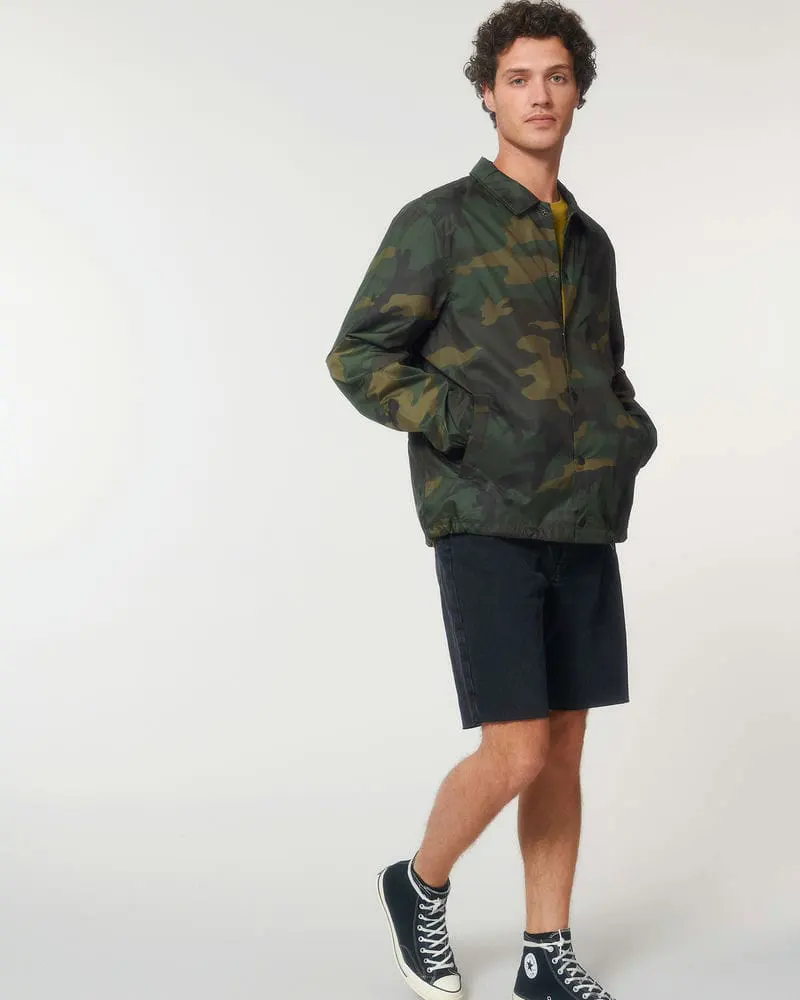 Stanley And Stella Unisex Coacher Aop Camouflage Jacket Stju879