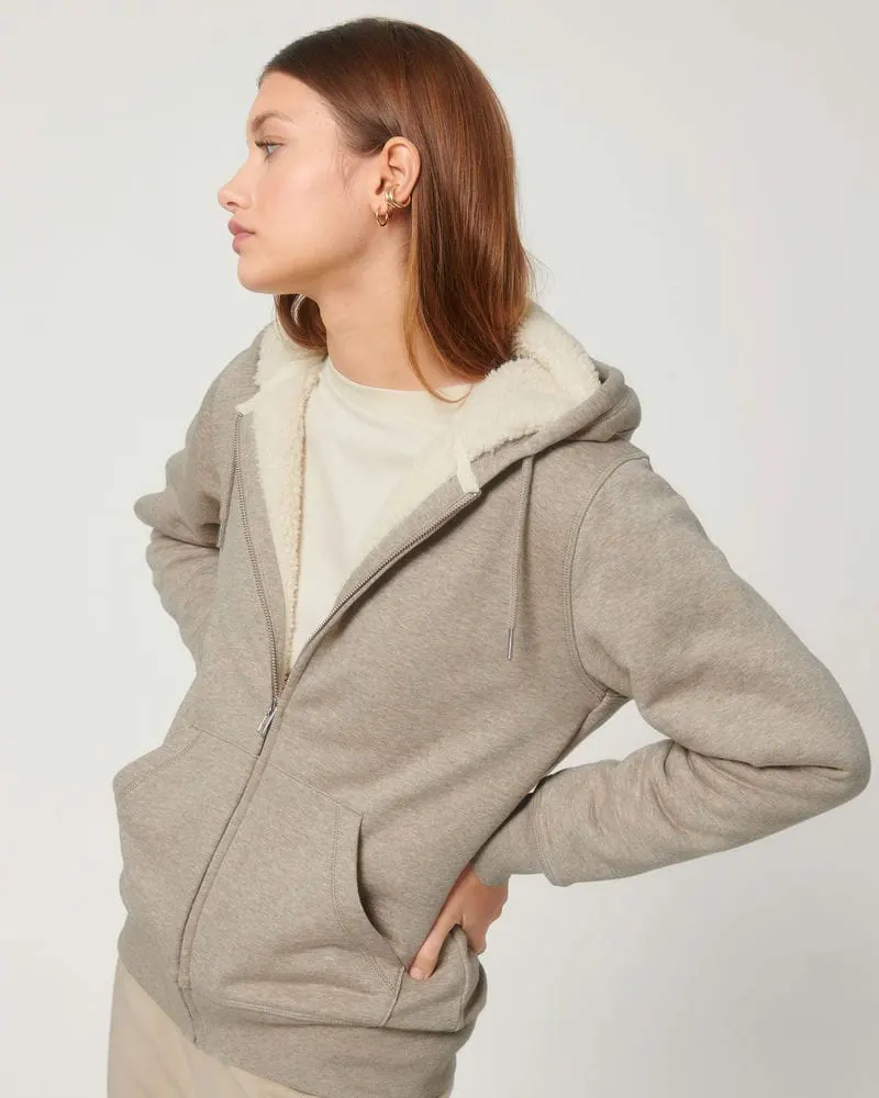 Stanley And Stella Unisex Hygger Sherpa Zip Through Sweatshirt Stsu956