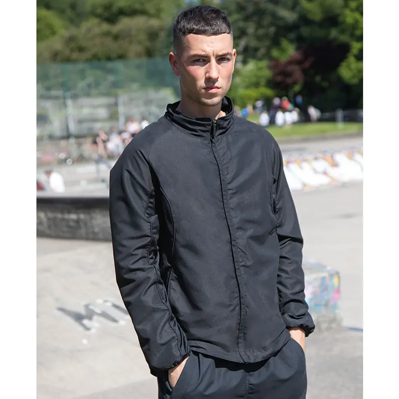 Tombo Mens Full Zip Lined Training Top