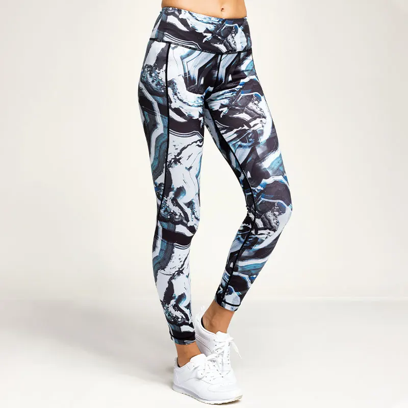 Tridri Womens Performance Marble Leggings