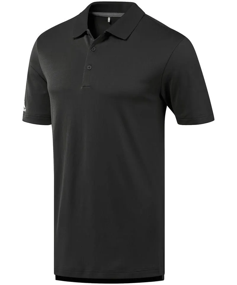 Adidas Mens Performance Polo Shirt In Black