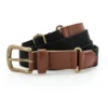 Asquith & Fox Faux Leather And Canvas Belt