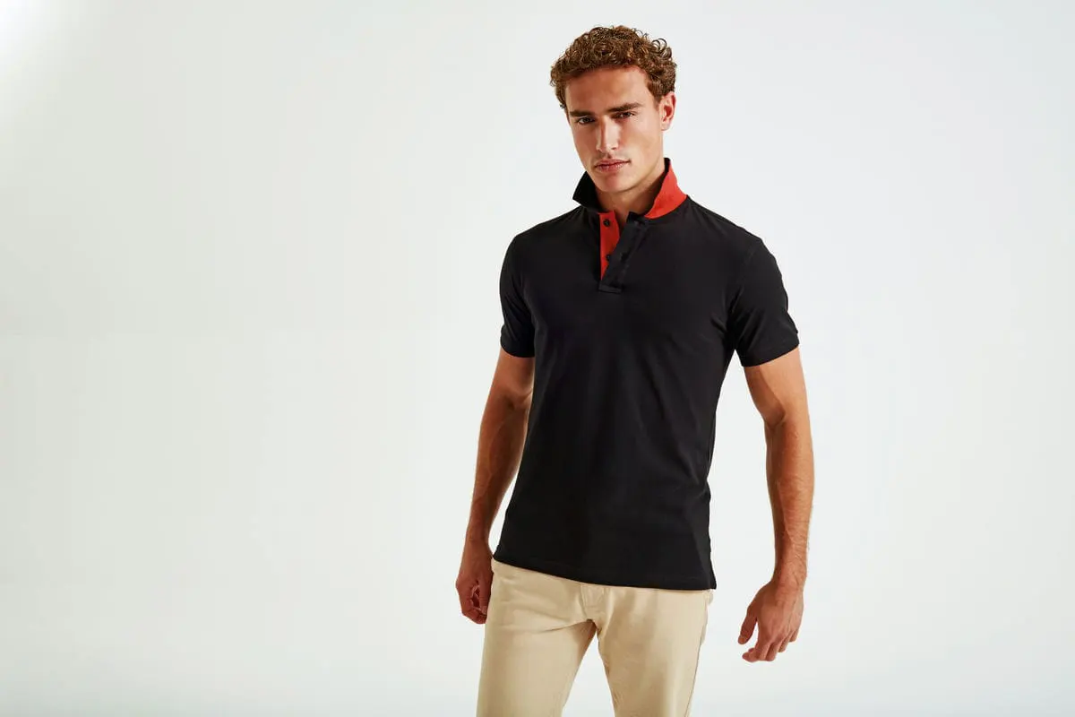 Asquith & Fox Mens Classic Fit Contrast Polo