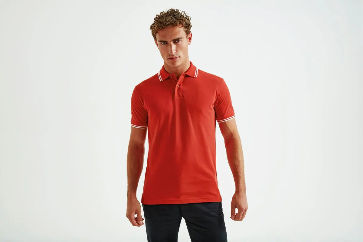 Asquith & Fox Mens Classic Fit Tipped Polo