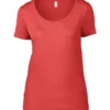 Last Chance To Buy Anvil Womens Featherweight Scoop Tee