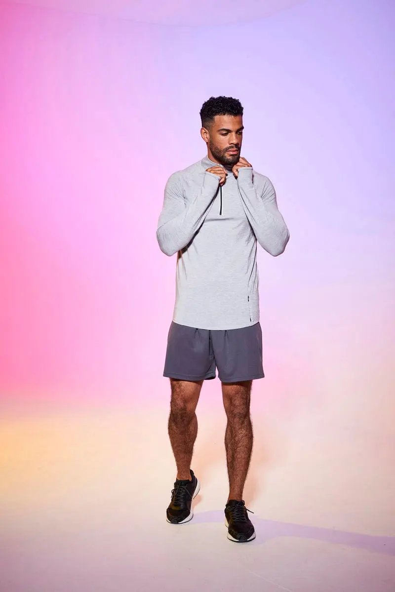 Awdis Just Cool Mens Cool Flex Long Half Zip Top